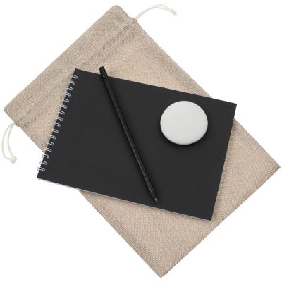 Набор Nettuno Maxi, черный с бежевым-0