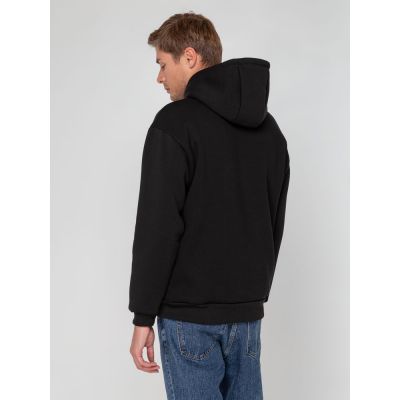Худи унисекс оверсайз Full Swing, черное-5