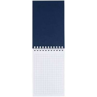 Блокнот Dali Mini в клетку, синий-2