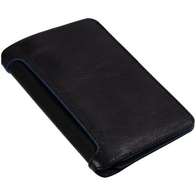 Автобумажник Arrival, черный с синим-1