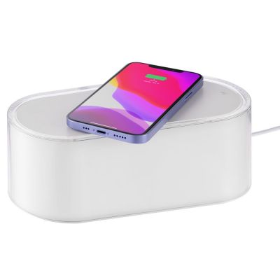 Станция беспроводной зарядки с подсветкой Laconic, белая-1