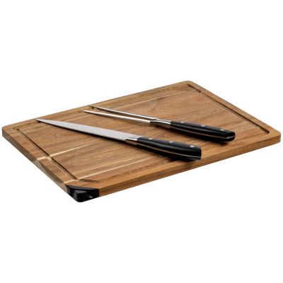 Набор для мяса Slice Twice с ножом-слайсером и вилкой-0