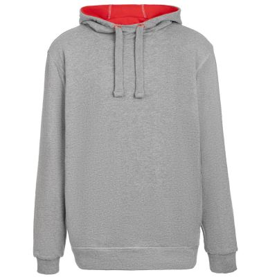 Двусторонняя толстовка Revers, серая с красным-0