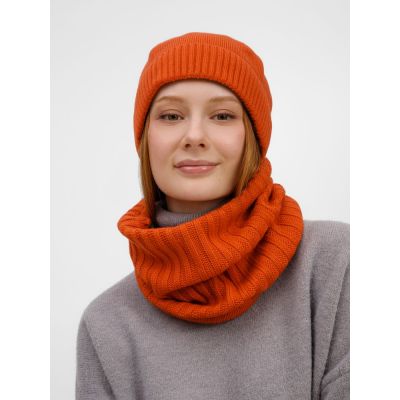 Шапка ComFleece, темно-оранжевая (кирпичная)-5