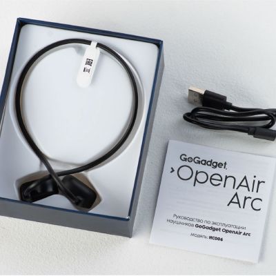Беспроводные наушники OpenAir Arc, черные-3