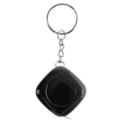 Брелок с рулеткой Metric, черный-3