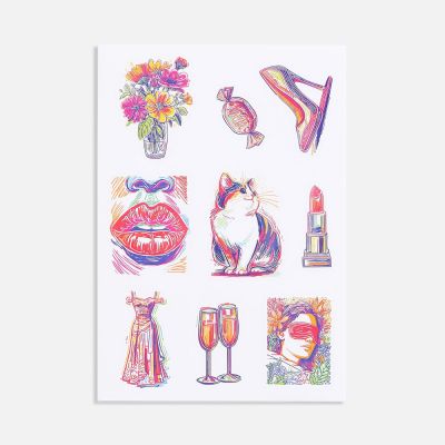 Стикерпак бумажный Thematik, для женщин-0