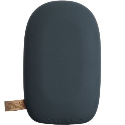 Аккумулятор с беспроводной зарядкой Pebble Wireless 9000 мАч, серо-синий-2