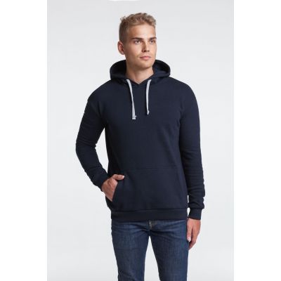 Толстовка с капюшоном Unit Kirenga Heavy, темно-синяя-7