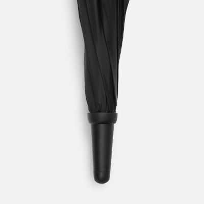 Зонт-трость Hidecolor с цветными спицами, черный с оранжевым-5