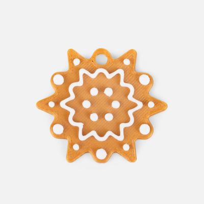 Мини-подвеска «Пряник», 3D-печать на заказ, снежинка-0