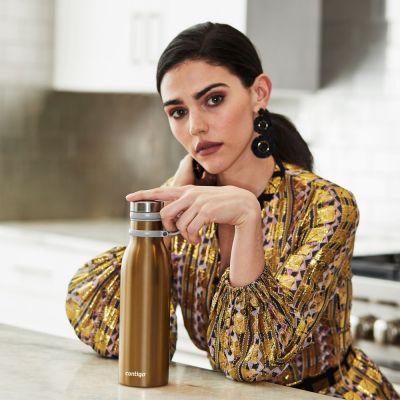 Термобутылка Matterhorn, вакуумная, золотистая-5