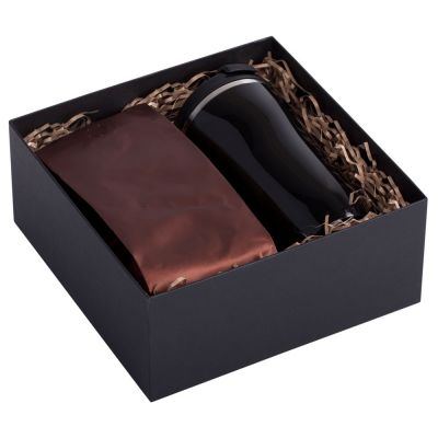 Набор Grain: термостакан и кофе, коричневый-1