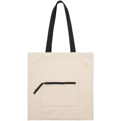 Сумка для покупок Stroll, неокрашенная с черным-2