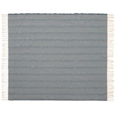 Плед «Сенеж», серо-синий-4