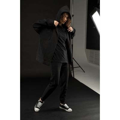 Толстовка унисекс H3, черная-1