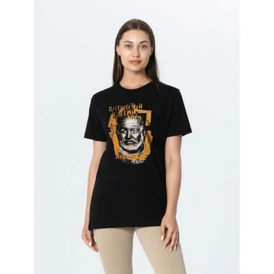 Футболка «Хемингуэй», черная-4