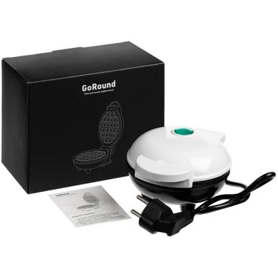 Электрическая вафельница GoRound, белая-6
