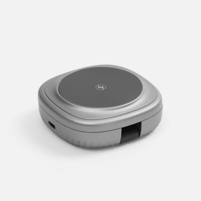 Складная станция беспроводной зарядки flowPad, серая-1