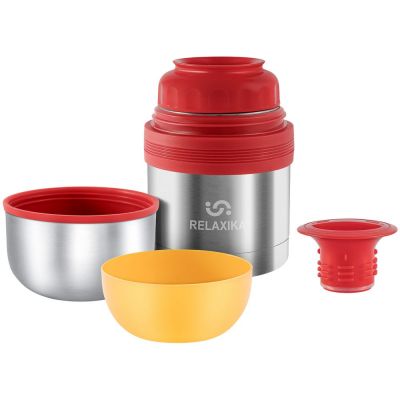 Термос для еды и напитков Relaxika 500, стальной-3