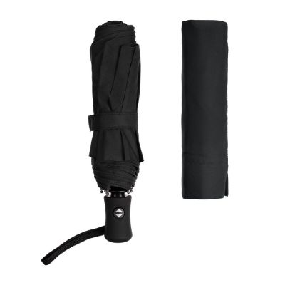 Зонт складной Monsoon, черный-3