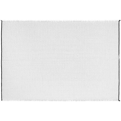 Плед Fringy, белый с черным-3