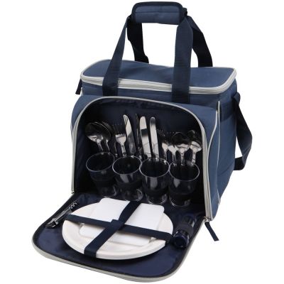 Набор для пикника «Арктика» на 4 персоны, синий-0