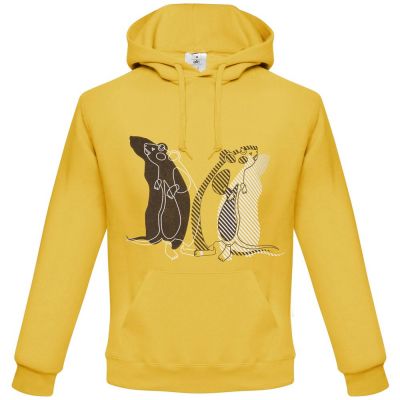 Толстовка Mousplit, желтая-0