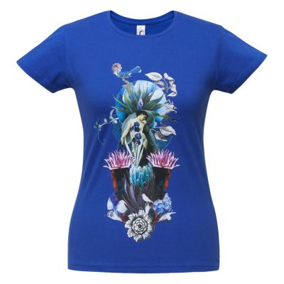 Футболка женская Beauty Sleep, ярко-синяя (royal)-0