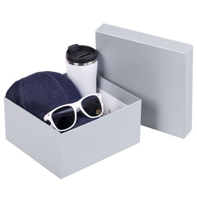 Коробка Satin, большая, серая-3