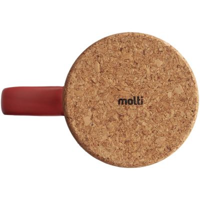 Кружка с пробковой подставкой Corky, желтая-2