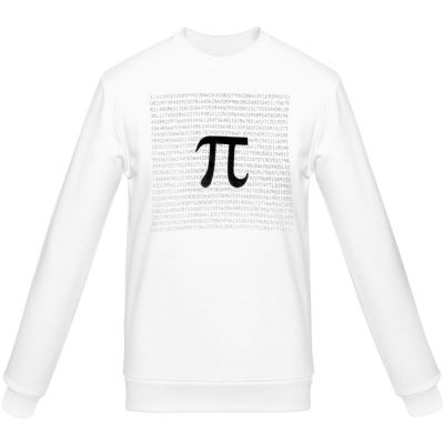 Толстовка «Почти полный Пи», белая-0