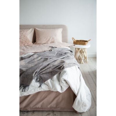 Плед Magnolia, серый с бежевым-3