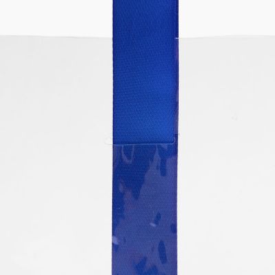 Шопер Clear Fest, ver.2, прозрачный с синими ручками-5