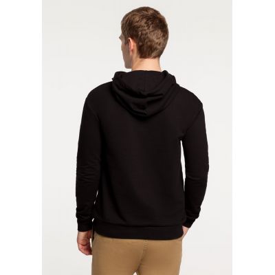 Толстовка с капюшоном «Хардкор», черная-3