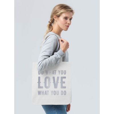 Холщовая сумка Do Love, молочно-белая-2