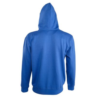 Толстовка мужская на молнии Soul Men 290 с контрастным капюшоном, ярко-синяя-1