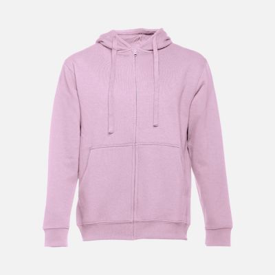 Толстовка мужская на молнии с капюшоном Amsterdam, сиреневая-0