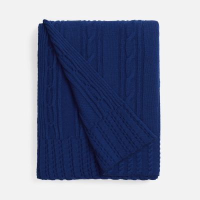 Плед Remitti, темно-синий (кобальт)-0