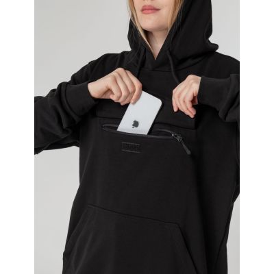 Худи унисекс с карманом на груди Chest Pocket, черное-8