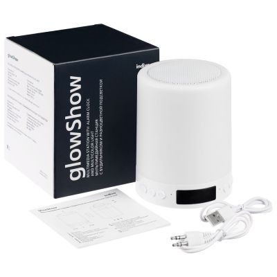 Мультимедийная станция с подсветкой glowShow, белая-10