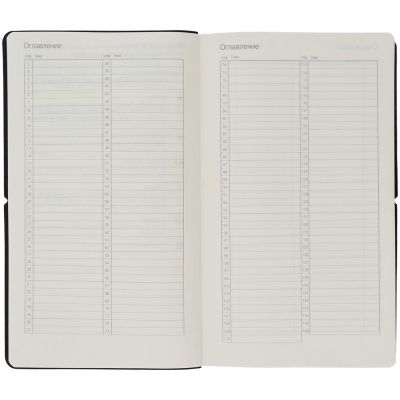 Ежедневник Nubuk, недатированный, темно-серый-9