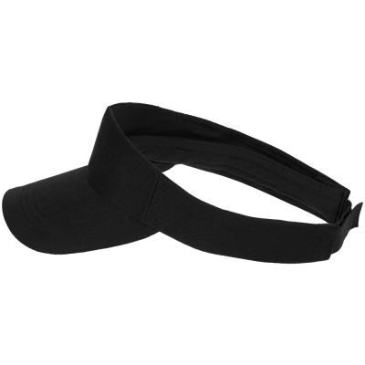 Козырек Active, черный с белым кантом-1