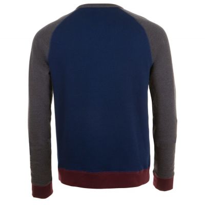 Толстовка унисекс Sandro, темно-синяя с черным меланжем-1