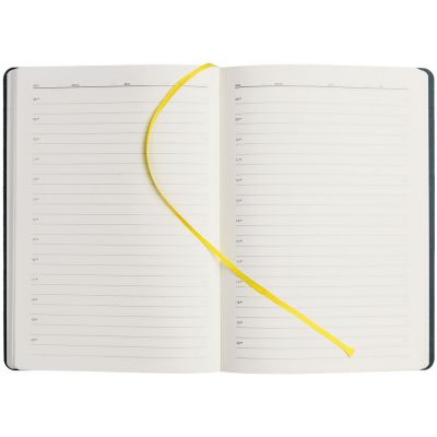 Ежедневник Flex Shall, недатированный, синий, с белой бумагой-2