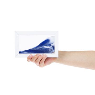 Песочная картина-антистресс Zenscape, белая с синим-6