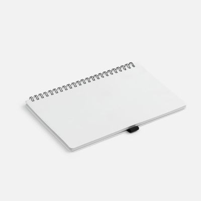 Блокнот на пружине Stone Line, белый-2