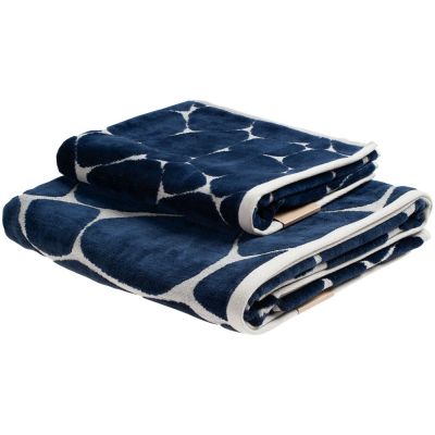 Полотенце Giraffe, малое, бежевое с синим-6