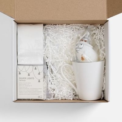 Набор «Планы на счастье», белый с серебристым-2