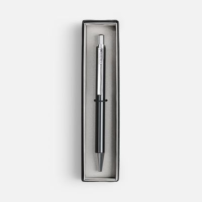 Ручка шариковая Arvent Glossy в футляре, черная-1